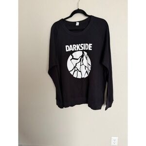 Alternative Apparel Mens Darkside Graphic Sweatshirt Black 2XL Crewneck Pullover
